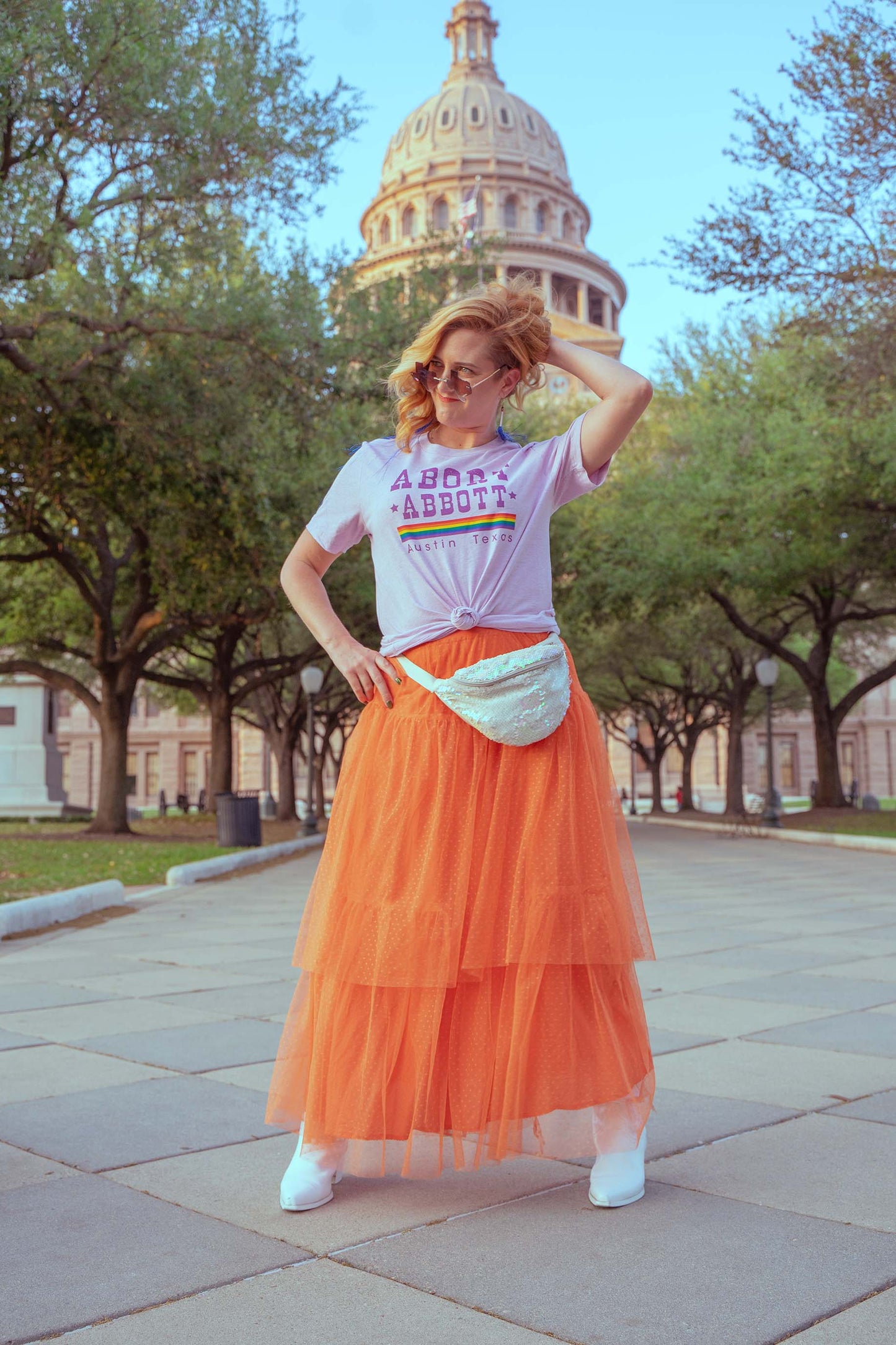Abort Abbott Rainbow Tee