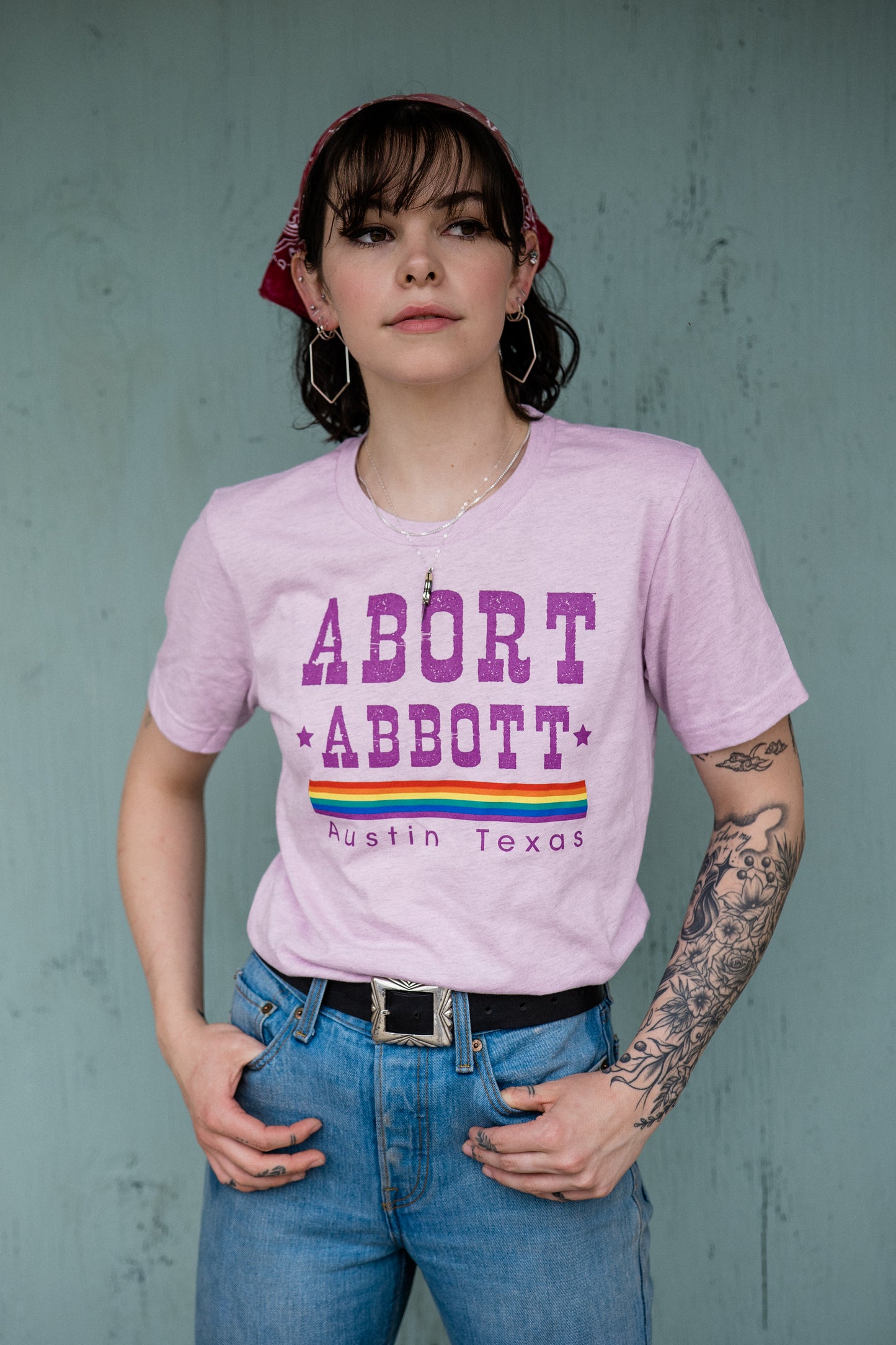 Abort Abbott Rainbow Tee