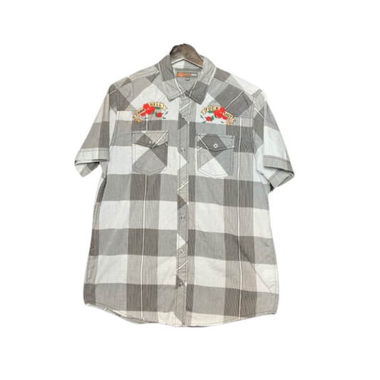 Damn/Hell Vintage Western Shirt (Small Short Sleeve)
