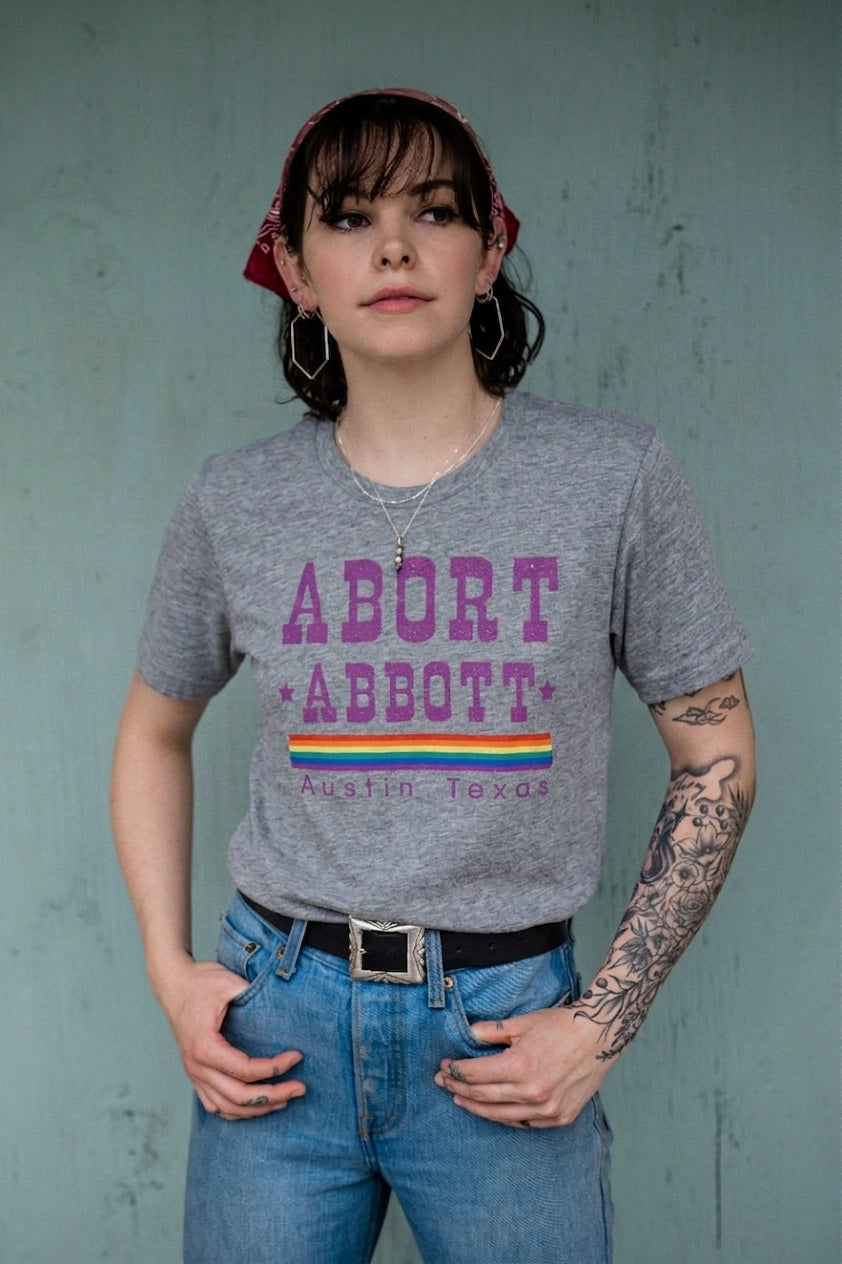 Abort Abbott Rainbow Tee