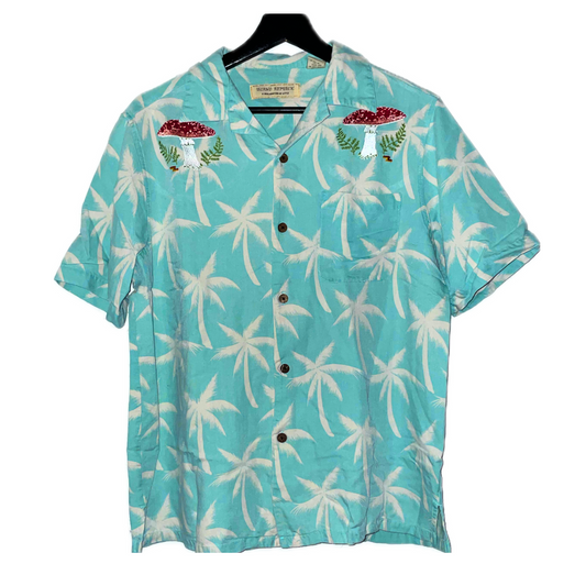 Vintage Mushroom Hawaiian Shirt (SM)