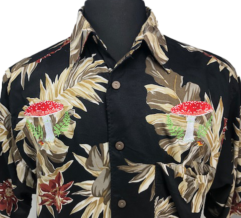 Vintage Mushroom Hawaiian Shirt