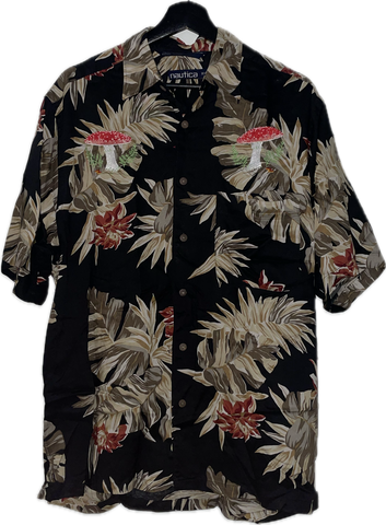 Vintage Mushroom Hawaiian Shirt (Medium)