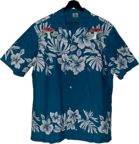 Vintage Mushroom Hawaiian Shirt (Large)